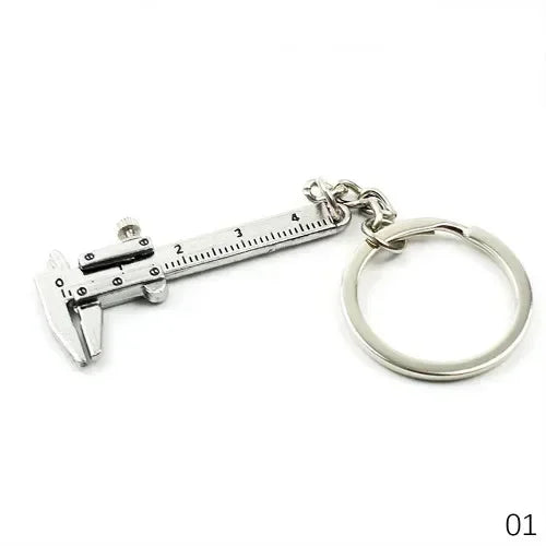 Key Ring Tape Measure Keychain Gauging Tools Retractable Ruler Pull Ruler Measuring Tools Stainless Steel Portable