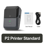 P2 Thermal Wireless Label Printer 20-58mm 2 inch Portable Bluetooth Sticker Mini Printer Price Tag Barcode Label Maker DIY