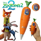 Disney Zootopia 2 Judy Hopps Carrot pen Voice Pen 60 Seconds Recording function Creative Cartoon Ballpoint Pen 2 in 1 fan Gifts