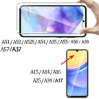 9H Screen Protector for Samsung A15 A16 A56 A36 A17 A14 A25 A24 A55 A53 A52 A57 A37 A34 A35 Tempered Glass Samsung Galaxy A15