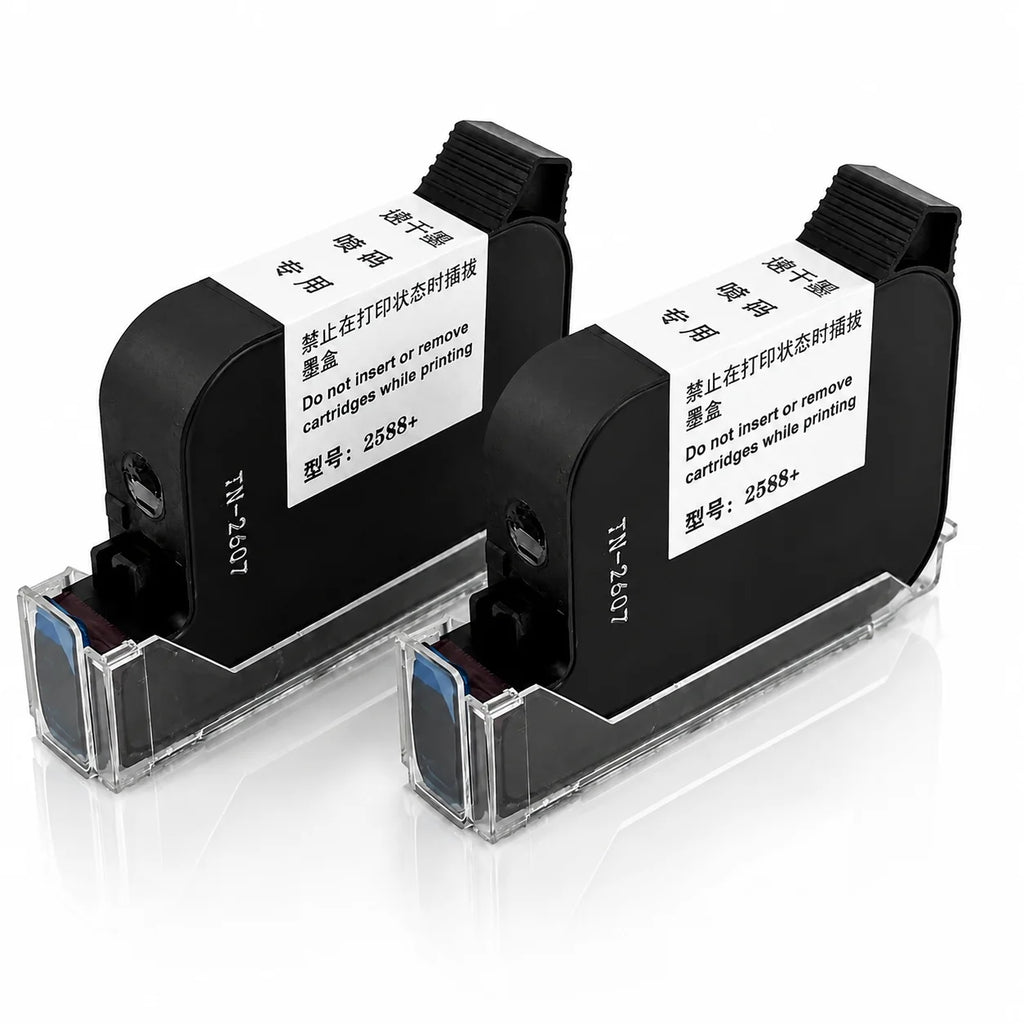 2588+ 2588 2588+M 42ML Ink Cartridge Quick-drying 12.7mm Print Height Universal for unencrypted handheld printer Black