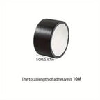 YITAPE Heavy Duty Duct Tape Black 4.5cm*20M Strong Adhesive Waterproof Cloth Tape No Residue for Indoor Outdoor Repair Sealing