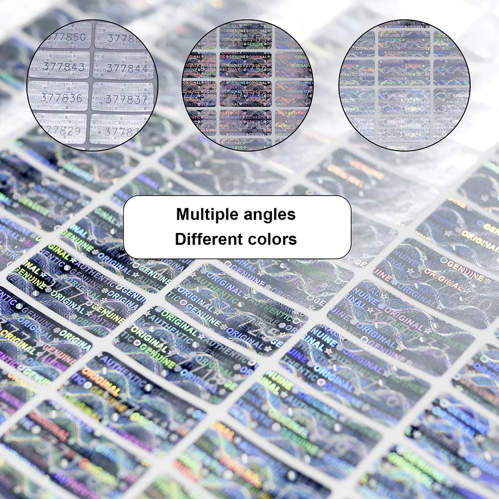 280pcs, Hologram Tamper Proof Stickers，Security Sealing Label ，Warranty Void Sticker， Unique  Serial Number， 20x10mm