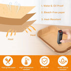 50/100Pcs Air Fryer Liners Disposable for Ninja FG551/DG551/IG651/ Foodi Smart XL Indoor Grill, Unbleach Parchment Paper Sheet