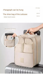 Travel Shoe Bag Storage Bag Washed Diagonal Breathable Mesh Multiple Pairs of Shoes Portable Shoe Box for Business Trips