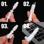 6pcs Data Cable Protectors, Charger Safety Clips, Anti-Bend And Bite-Resistant Charging Cable Covers