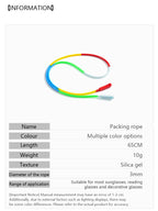 Neutral Silicone Glasses Chain Elastic Anti Slip Eyeglass Lanyard Waterproof Anti Lost Sunglasses Neck Strap Outdoor Sports