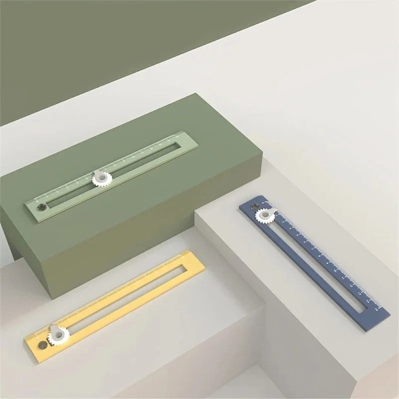 1pc Two-in-one Compasses Color Multifunctional Drawing Circle Tool DIY Geometric Compass Ruler For Office School Home