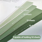 5pcs Gradient L-Shaped Folders - Large Capacity for Easy Organization of Documents and Exams - Office Supplies And Accessories