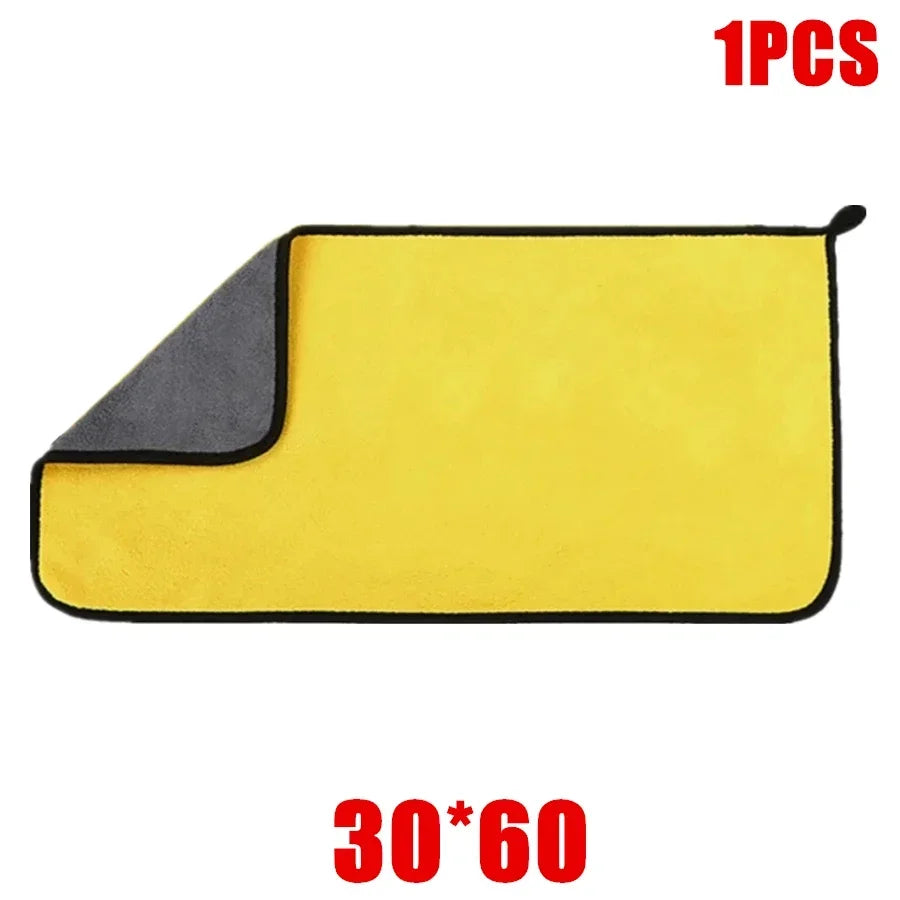 1/2/6 Pack Car Cleaning Cloth Professional Cleaning Car Wiping Microfiber Towel Car Wash Towel Accessories