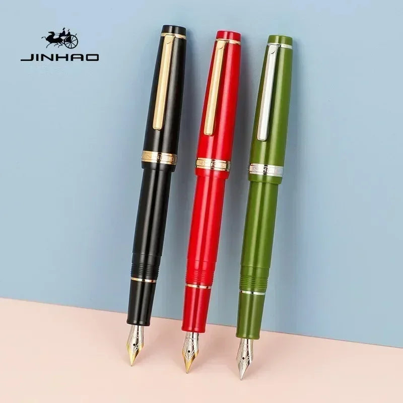 Jinhao 82 Fountain Pen Luxury Acrylic Ink Pen Spin  EF F M Nib Elegante Business Office School Supplies Writing Pen Stationery