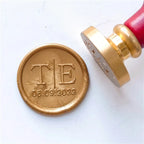 Personalized Wedding Wax Seal Stamp with 2 Initials, Custom Wedding Sealing Wax Stamp Invitation Seal Stamp. Initials Wax Seal