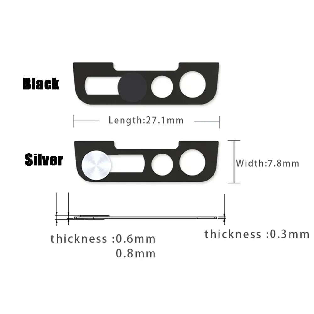 1/3PCS New Metal Accessories Privacy Cap Lens Sticker Front Camera Slider Webcam Cover For iPhone 13 ProMax Mini