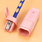 M&G Rubber Pencil Sharpener 2-in-1 Pencil Sharpener Single Hole with Rubber Eraser Not Leave Marks Eraser with Pencil Sharpener