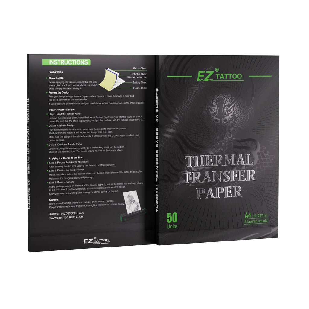 20/50pcs EZ Tattoo Transfer Paper A4 Size Tattoo Thermal Copier Stencil Papers for Tattoo Transfer Machine Paper Accessories