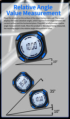 SNAKOL SK-G1 Digital Level Angle Gauge 360° LCD Electronic Bevel Protractor Mini Inclinometer Magnetic Base Tilt Measuring Tool
