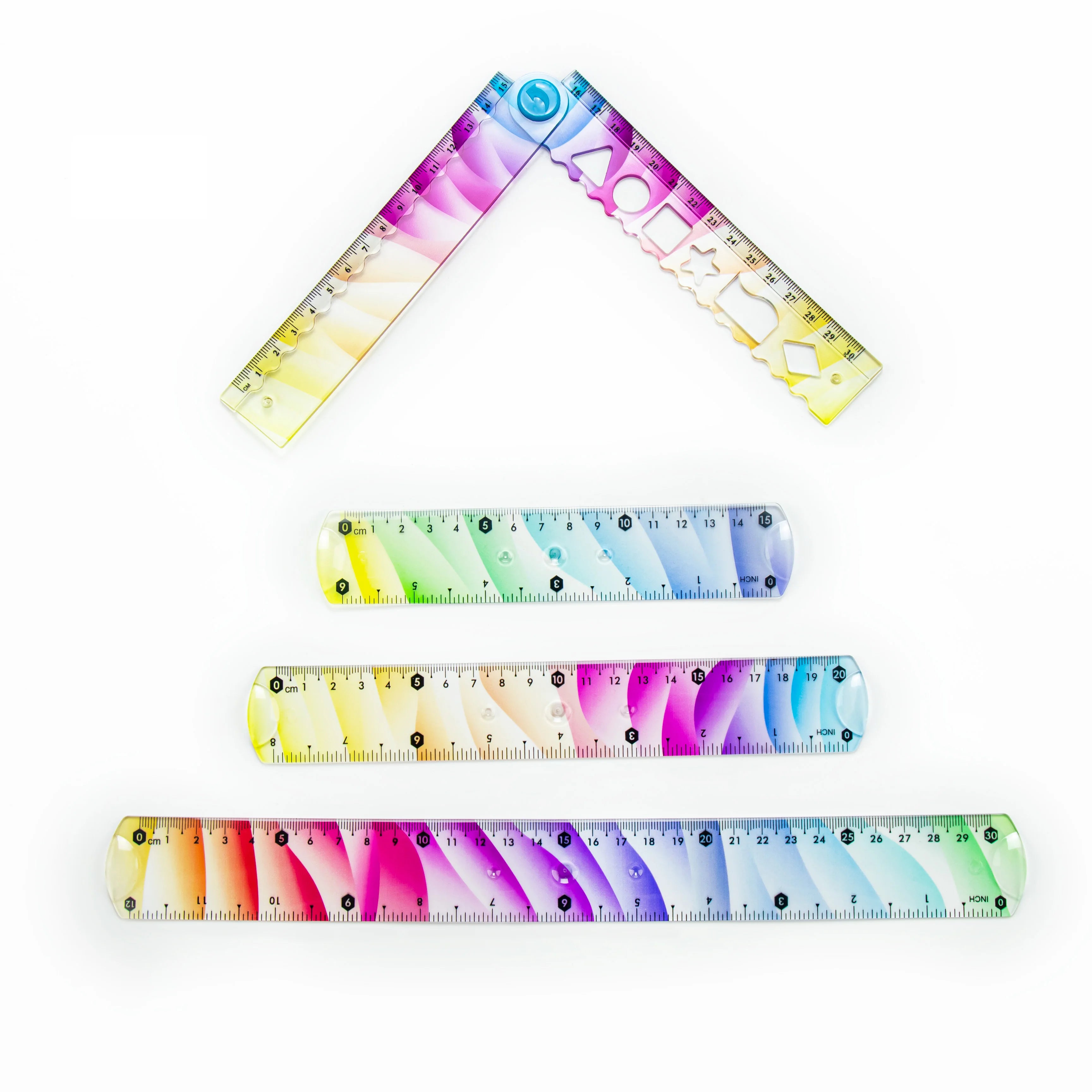 15cm, 20cm, and 30cm Soft Ruler Set - Clear Scale for Accurate Measurement - Flexible Measuring Tool for Crafts, Drawing