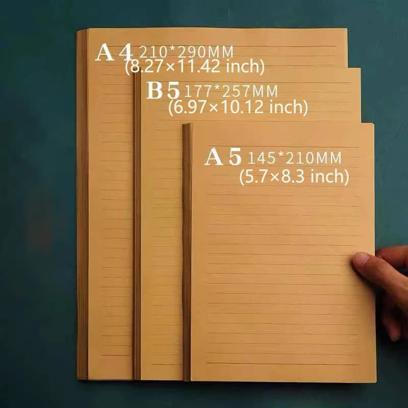 50 Sheets Letter Writing Papers Vintage Letter Papers Stationary Set Lined for Invitations Greeting Letter