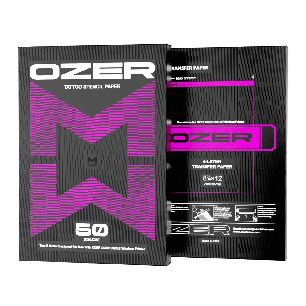 OZER 50 Sheets Tattoo Transfer Paper A4 Size, Thermal Copier Template Paper for Thermal Copier Template Paper for Tattoo Artist