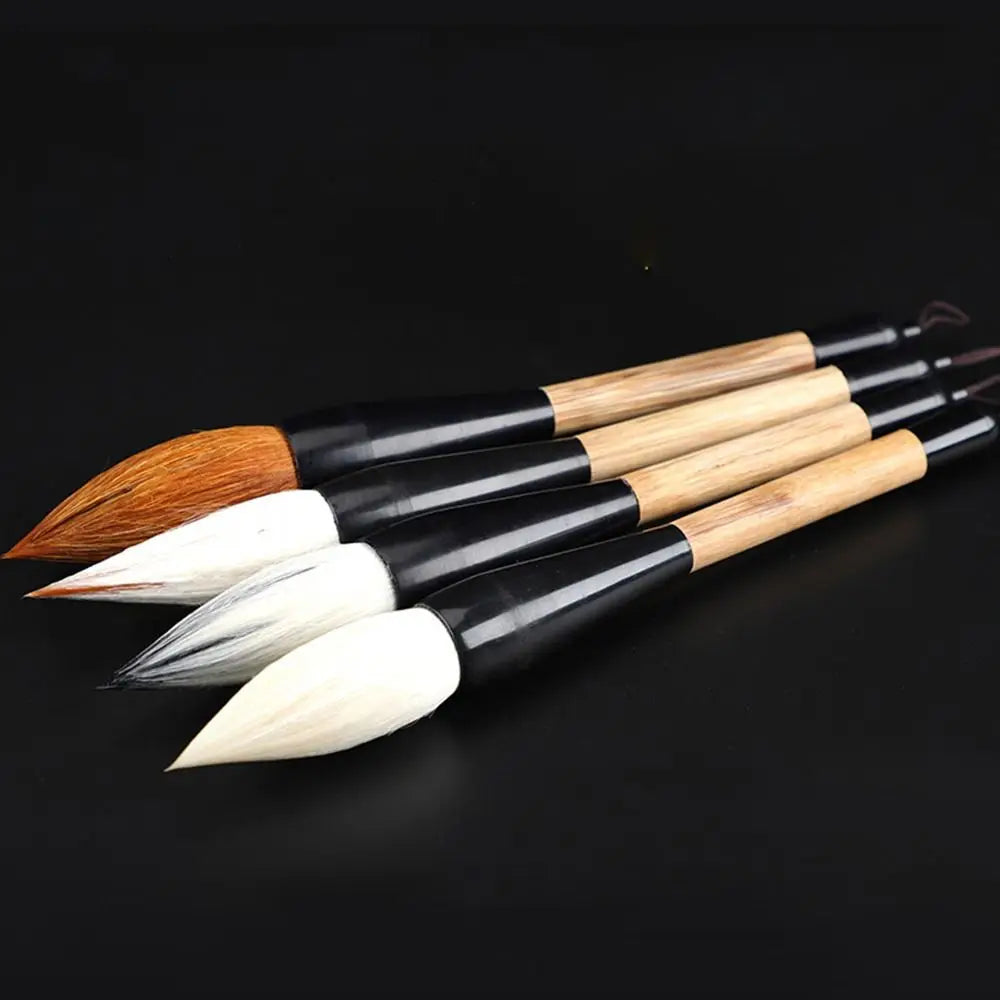 Rhapis Humilis Pole Calligraphy Brush Large Size Wolf Hair Chinese Painting Pen Spring Couplets Writing Wolf/Wool/Bear Hair