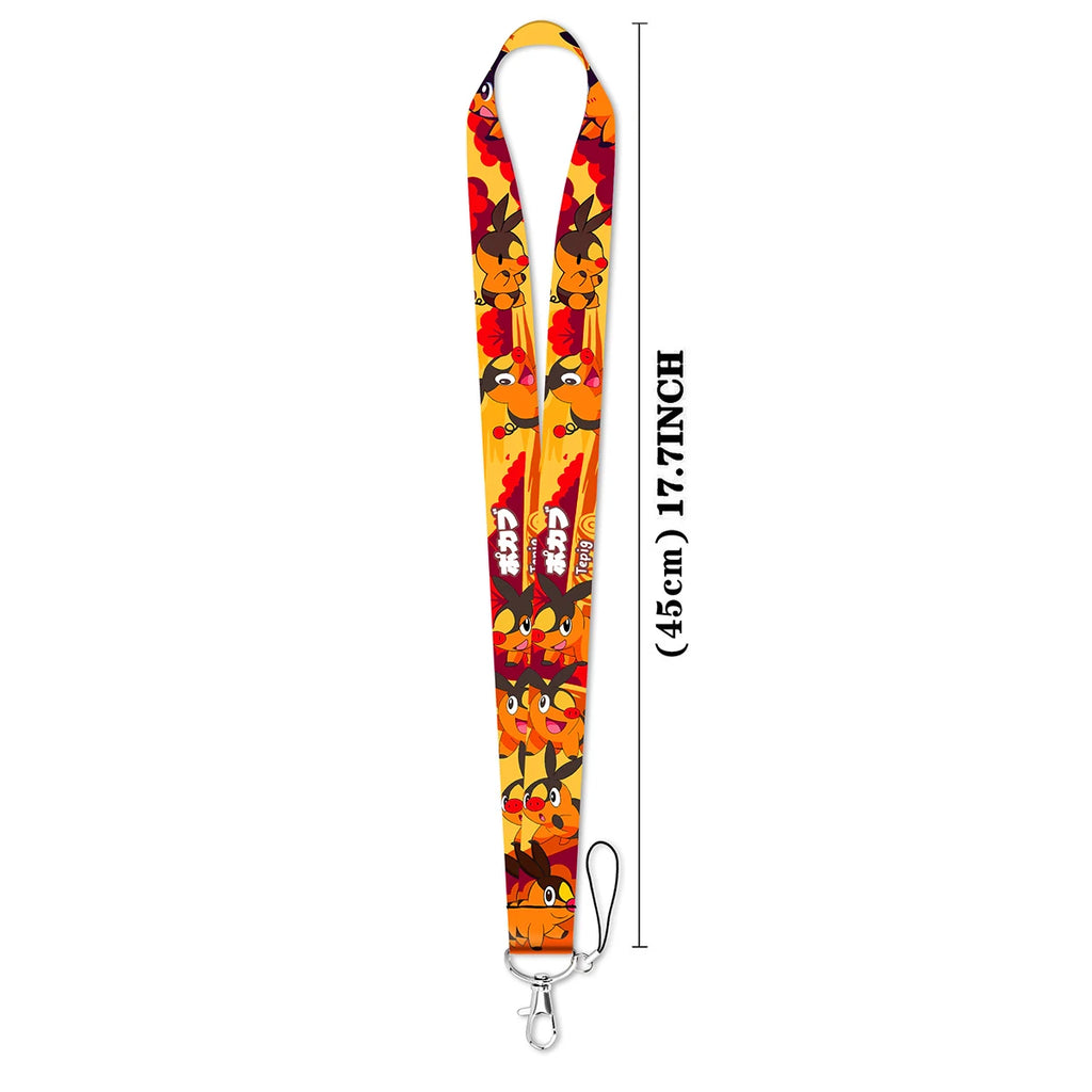 Cute Anime Monster Lanyard Card Holder Colorful Neck Strap for Key ID Card Phone Straps Badge Holder Key Ring Accessories Gifts