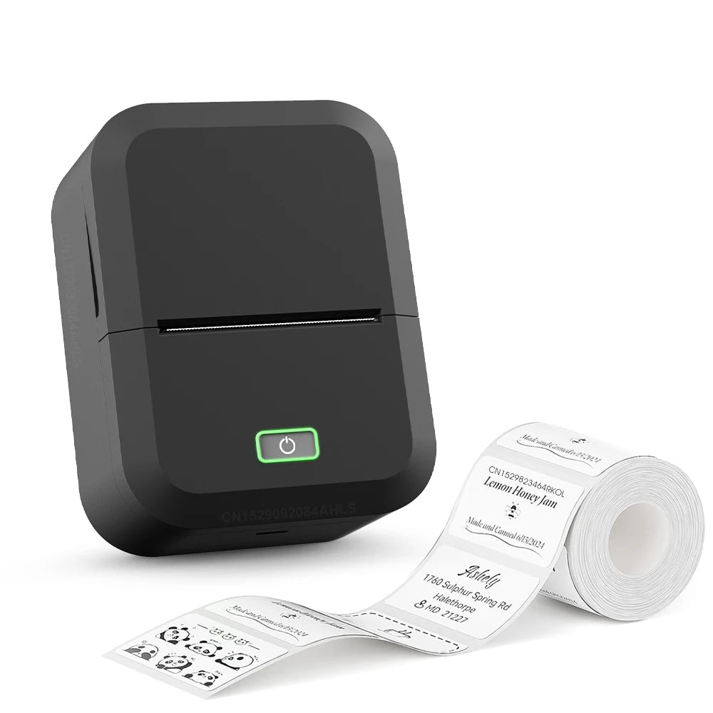 Marklife X2 Mini Printer Label Inkless Bluetooth Portable Adhesive Sticker Label Machine DIY Name Tag Barcode or 1PK Label Paper