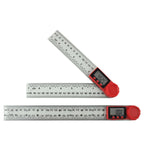 2-in-1 Digital Angle Meter Inclinometer Digital Angle Ruler Electronic Goniometer Protractor Angle finder Measuring Tool