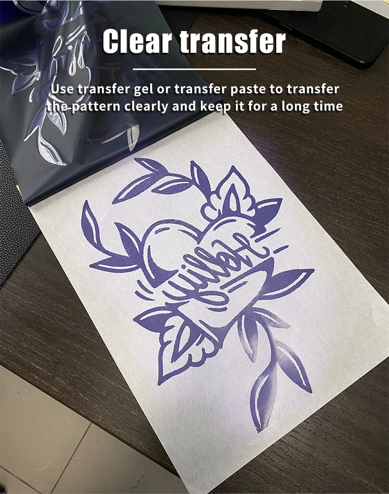 10/30/50/100Pcs Tattoo Transfer Pape A4 Size Stencil Paper Copy Paper Thermal Paper for Tattoo Transfer  Tattoo Supplies