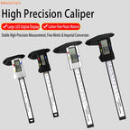 0-100mm/0-150mm Carbon Fiber Digital Caliper 0.01mm High Precision, Electronic Vernier Measuring Large LCD Screen Inch/mm