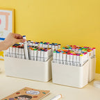 1pc Multifunctional Storage Holder School Office Portable Pen Holder Storage Box Large Capacity Desktop Sundries Storage Basket