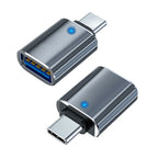 Type C To USB 3.0 Adapter Metal Charging Stable Data Transmission File Reading Light for Iphone Macbook Xiaomi Samsung Connector
