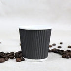 100pcs/pack 4oz Paper Cup Disposable Kraft Coffee Cup Hot Drinking Party Supplies
