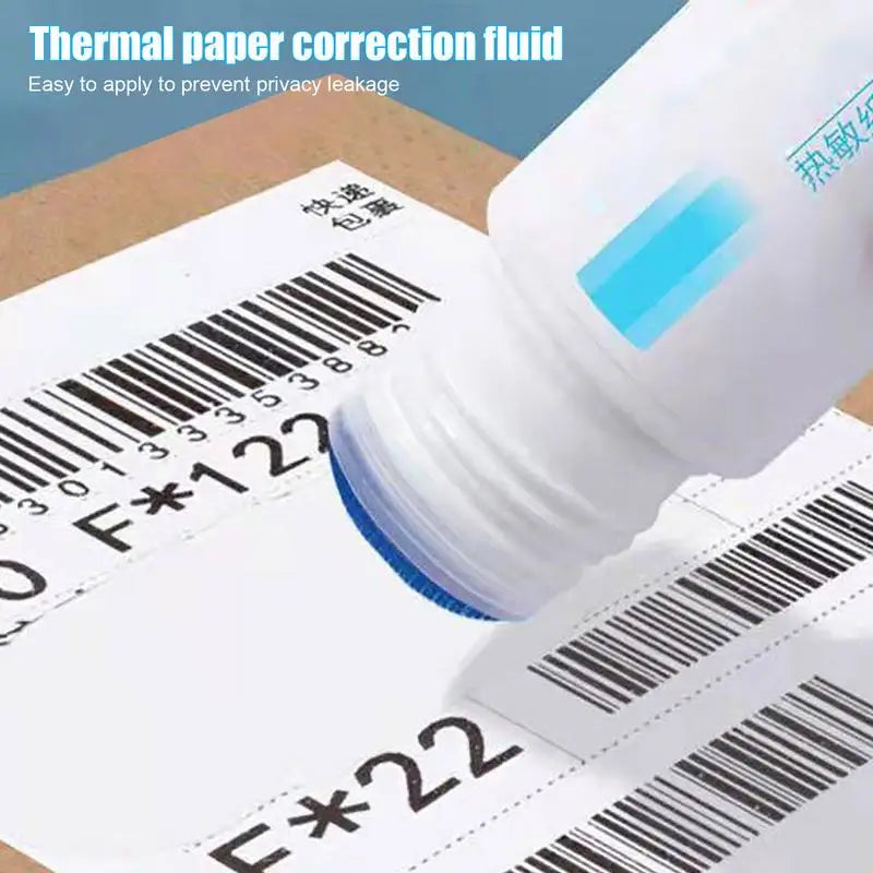 Portable Thermal Paper Correction Fluid Fast-Drying Anti Peep Identity Information ID Info Privacy Protector Quick Eraser Covera