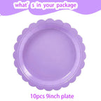 Light Purple Birthday Party Supplies Lavender Paper Cup Plate Napkin Tablecloth for Kids Birthday Wedding Baby Shower Decor