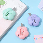 Lovely Flowers Portable Utility Knife Paper Cutter Cutting Paper Razor Blade Letter Envelope Opener Knife Office Stationery