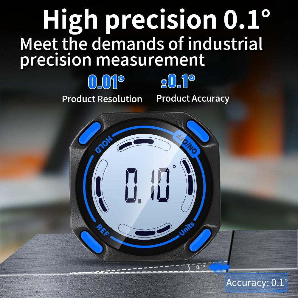 SNAKOL Mini Angle Gauge Magnetic Protractor Digital Inclinometer Angle Finder Level Box With Magnes and Backlight