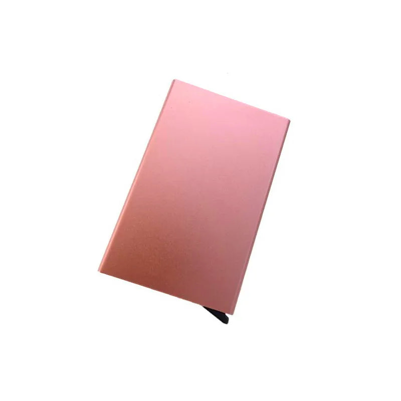 Anti-theft ID Credit Card Holder Minimalist Porte Carte Thin Aluminium carteras Pocket Case Bank Women Men Credit Card Box DIY