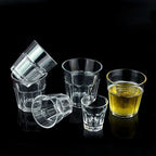 Acrylic Plastic Beer Mug PC Anti-fall Water Cup Heat-resistant Wine Glass Transparent Octagonal Cups KTV Bar Kitchen Restaurant