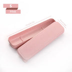 Portable Travel Tableware Eco-friendly Storage Box Case Food Grade Dinnerware Kitchen Fork Spoon Box Kid Cutlery Set Organizer