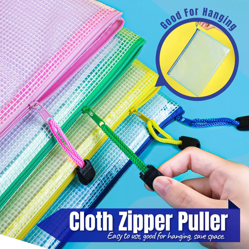 Zipper Documents Bag A4/A5 Plastic Folders A3 Transparent Waterproo File Organize Storage Bag School Office Stationery Supplies