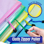 Zipper Documents Bag A4/A5 Plastic Folders A3 Transparent Waterproo File Organize Storage Bag School Office Stationery Supplies