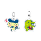 Acrylic GoGo Tamago Q Version Mobile Phone Chain Mametchi Kuchipatchi Mimitchi Gozarutchi Key Chain Cell Phone Pendant Gifts