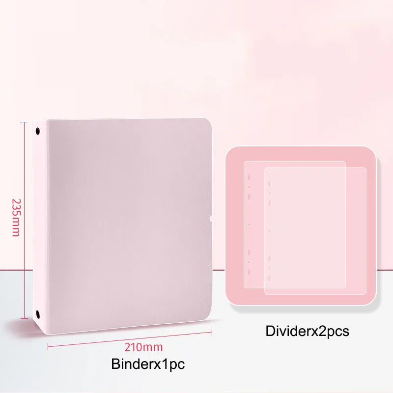 A5 3 Ring Binder Kpop Photocards Holder Photo Album Pocket Sleeves Clear Photo Card Collect Book Loose-leaf Binder Sheet Inserts