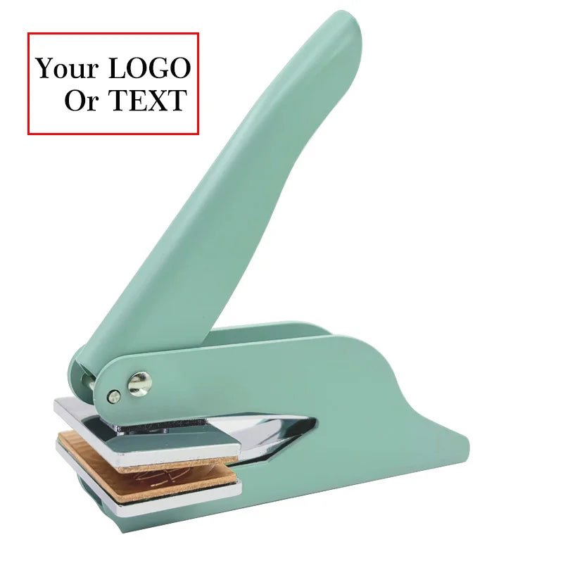 Embosser Stamp Customized Private Logo Customization Library Book Invitation Wedding Embossing Stamp Company Paper Leather Seals