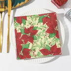 Christmas Party Napkins Disposable Dinner Serviettes Santa Claus Christmas Tree Gifts Flower Element Style Art Decoupage Napkins