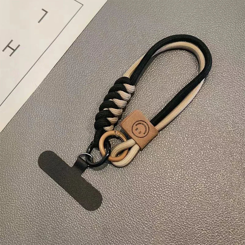 Universal Collision Color Woven Phone Straps Short Handheld Pendant Anti Fall Versatile Wristband Mobile Phone Hanging Rope