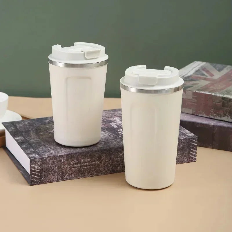 1pc 380/510ML Travel Stainless Steel Coffee Cup Thermal Mug Leak-Proof Thermos Bottle Tea Coffee Mug Vacuum Flask Insulated Cups