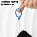1/5/10Pcs Silicone Mobile Phone Hanging Hyu Ring Anti-Lost Straps Lanyard for iPhone Xiaomi Samsung AirPods Case Holder Pendant