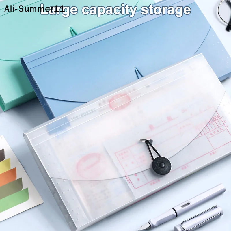 【Wq0】【MA3】13 Pockets Expanding File Folder Accordion Document Organizer Check Receipts Bill Card Ticket Holder PP Wallet Case
