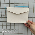 30pcs/lot Thickened Linen Texture Pattern 17.5x12.5cm White Envelope Retro for Invitations Postcards Wedding Business Letters